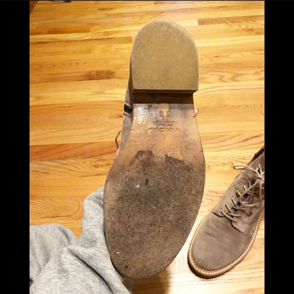 VINCE Cabria Leather Lace Up Boots - Picture 3 of 5